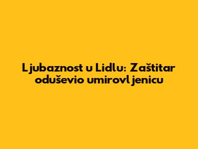 Ljubaznost u Lidlu: Zaštitar oduševio umirovljenicu