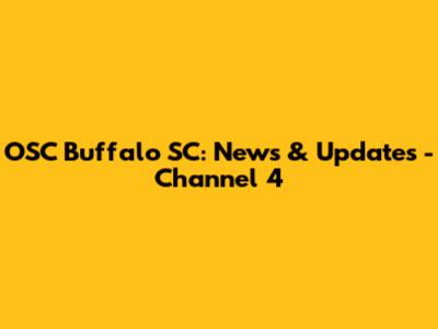 OSC Buffalo SC: News & Updates - Channel 4