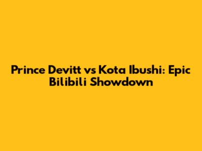 Prince Devitt vs Kota Ibushi: Epic Bilibili Showdown