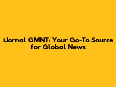 iJornal GMNT: Your Go-To Source for Global News
